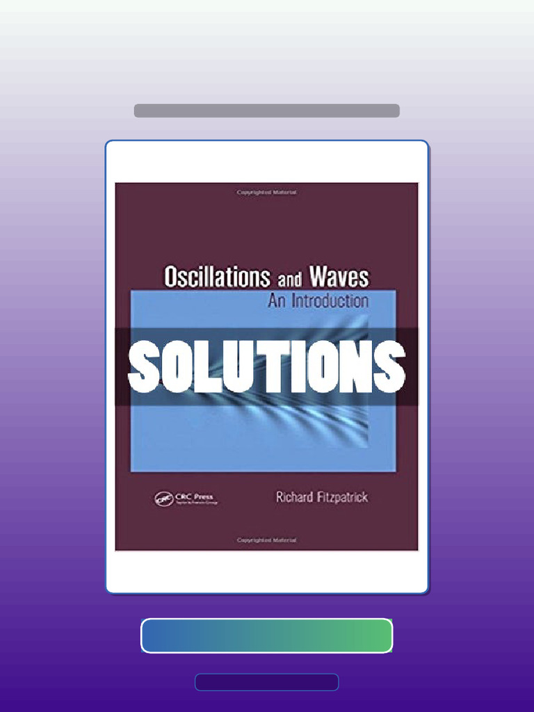 Oscillations and Waves An Introduction 1 Ed Fitzpatrick | PDF | Science