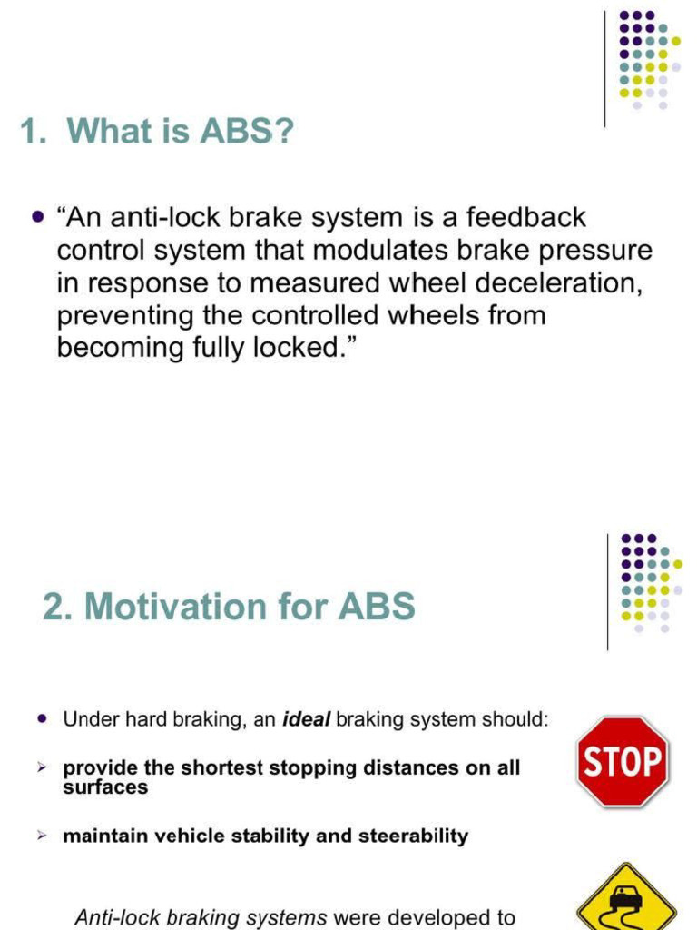 Overview of Antilock Braking System | PDF | Anti Lock Braking System ...