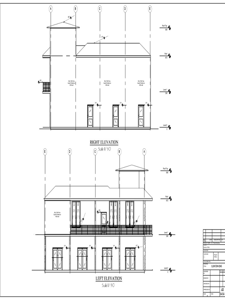 Right Elevation Drawing Details | PDF