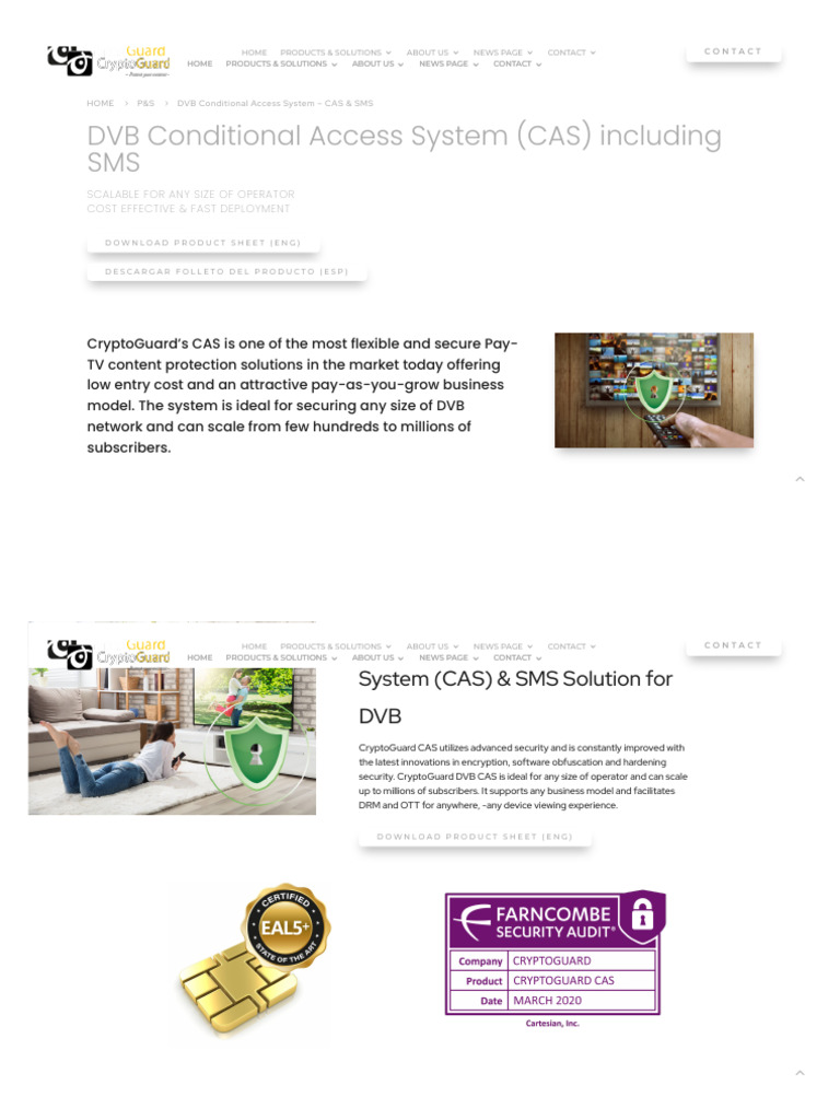 CryptoGuard DVB Conditional Access System | PDF | Software Defined ...