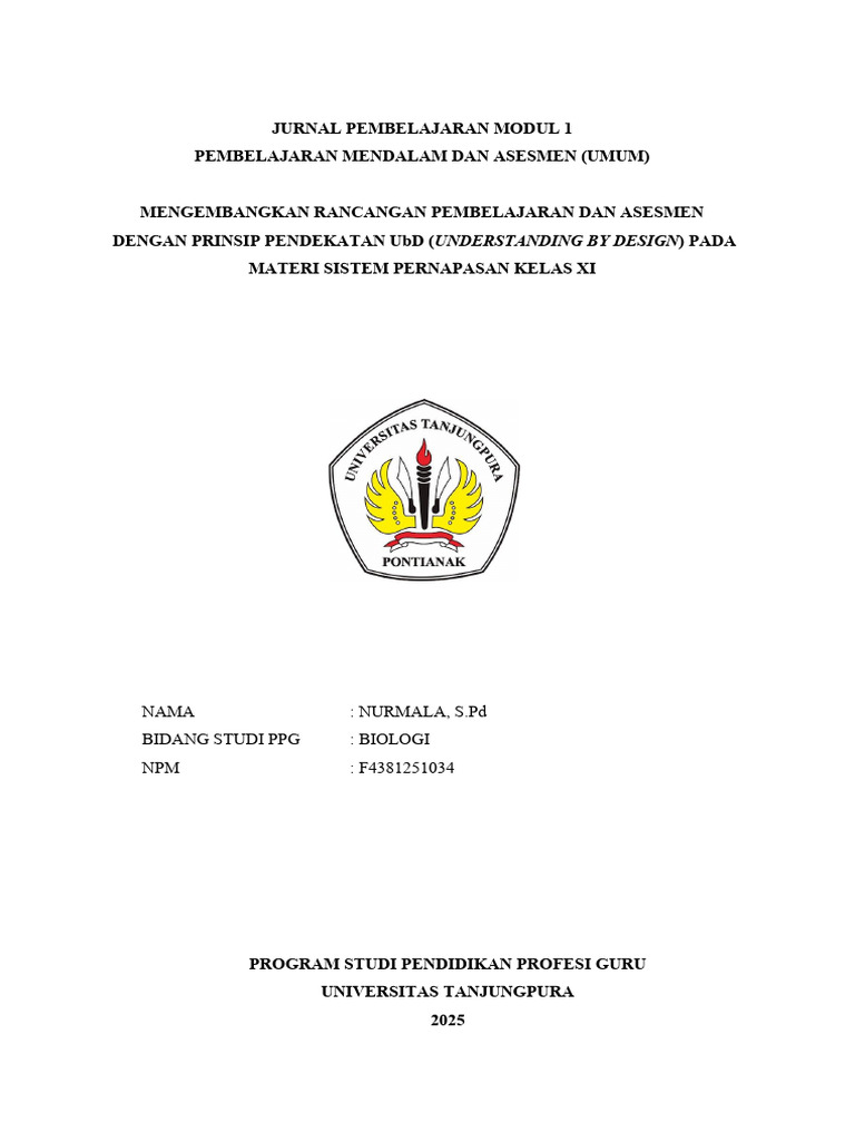 Jurnal Pembelajaran Modul 1 | PDF
