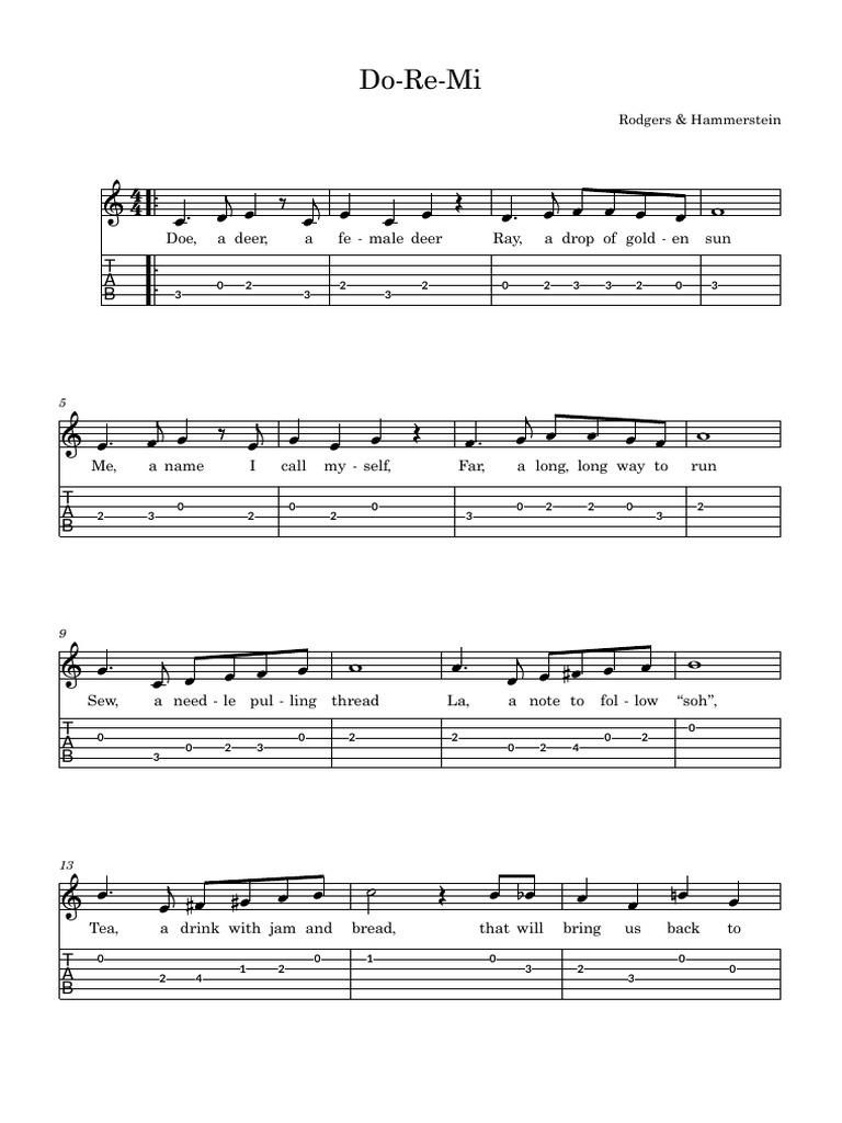 Do-Re-Mi Lyrics Overview | PDF