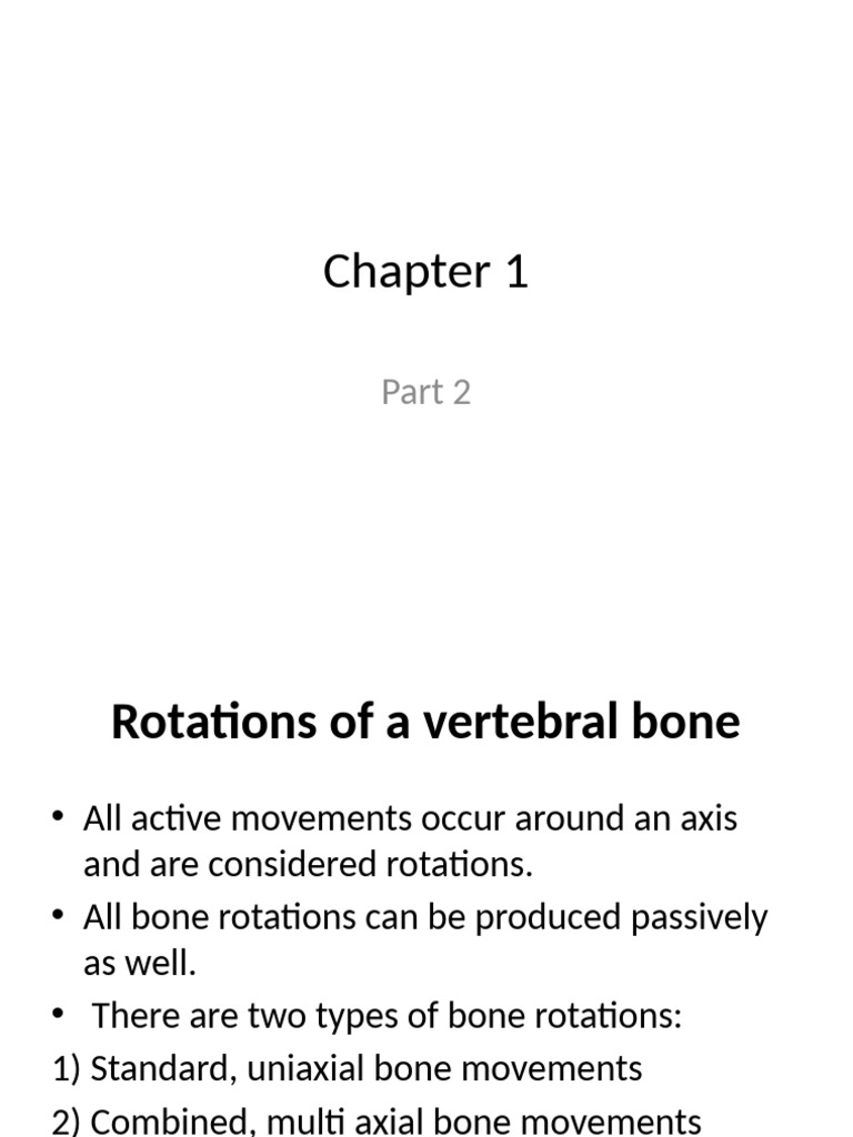 Vertebral Bone Rotations Explained | PDF | Vertebral Column | Vertebra