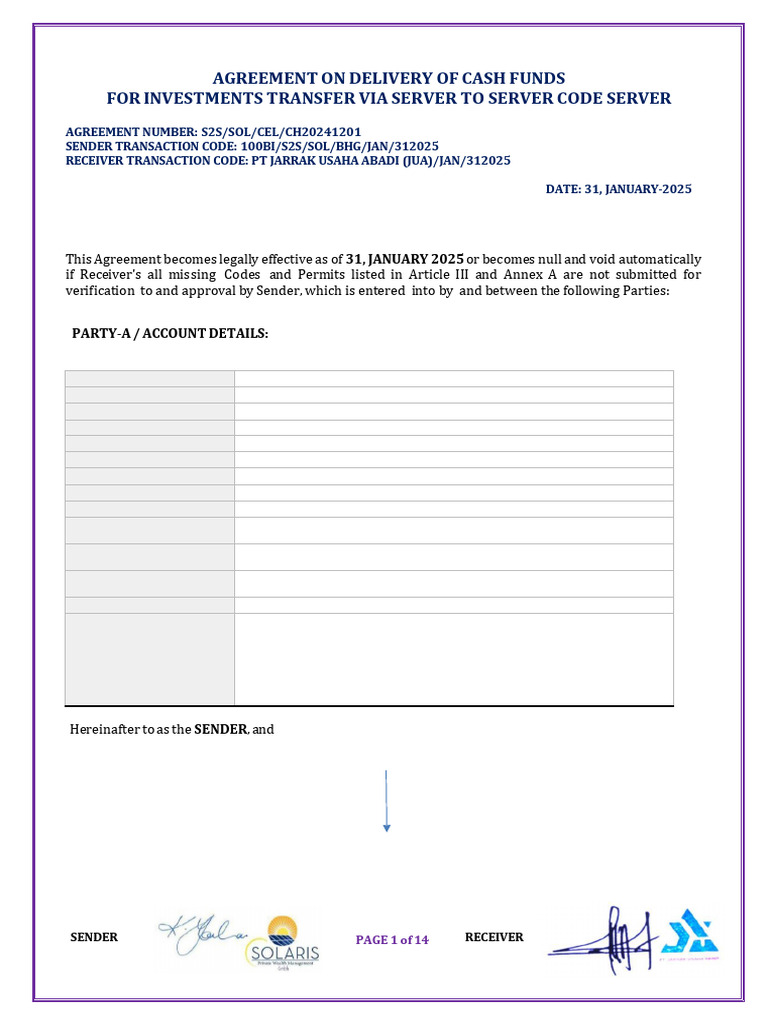 Agreement 100b Solaris - PGL | PDF | Arbitration