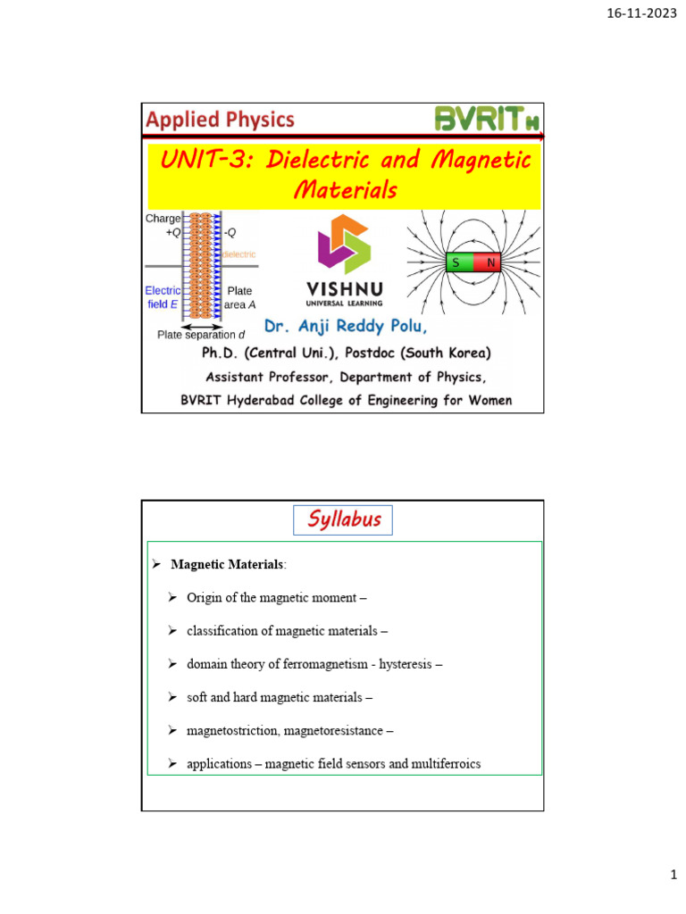 Understanding Magnetic Materials and Properties | PDF | Ferromagnetism ...