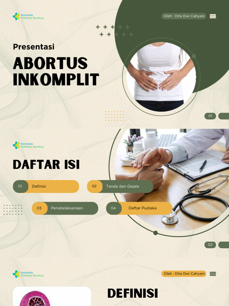 Penatalaksanaan Abortus Inkomplit | PDF