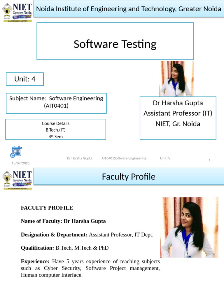 Ait0401 Se Unit-4 | PDF | Software Testing | Software Release Life Cycle