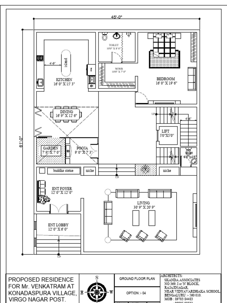 Proposed Residence Ground Floor Plan | PDF