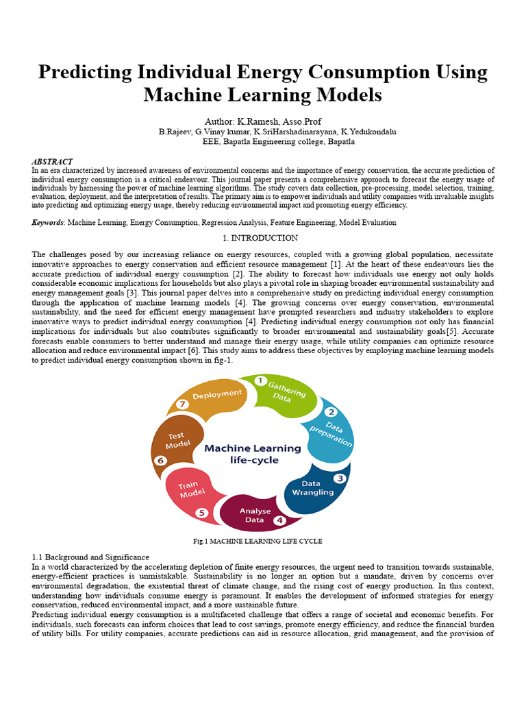 Machine Learning for Energy Consumption Prediction | PDF | Cross ...