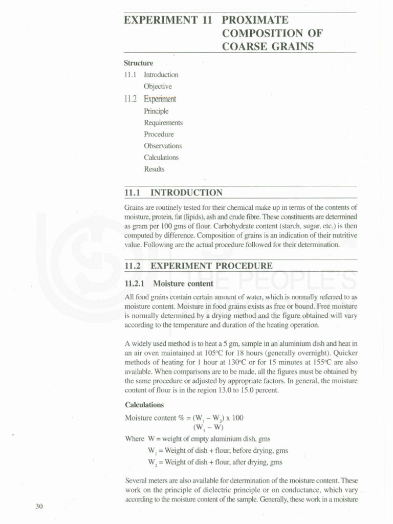 Experiment 2 Proximate Composition | PDF | Chemistry | Chemical Substances