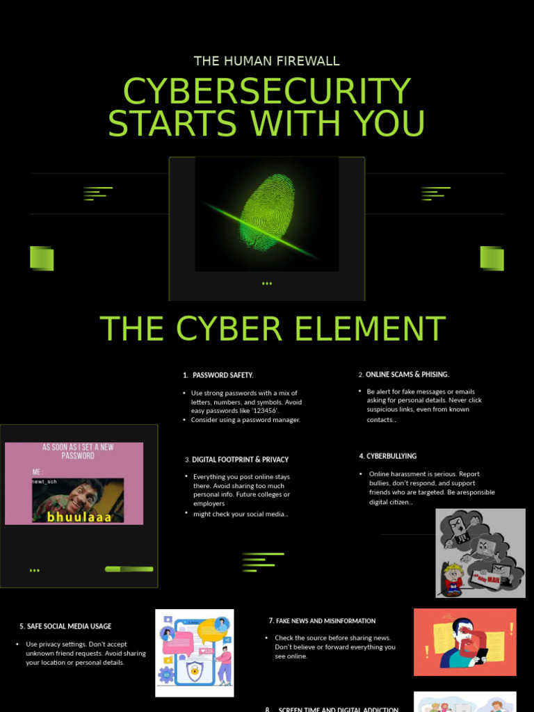 Green and Black Modern Cybersecurity Presentation | PDF | Phishing ...