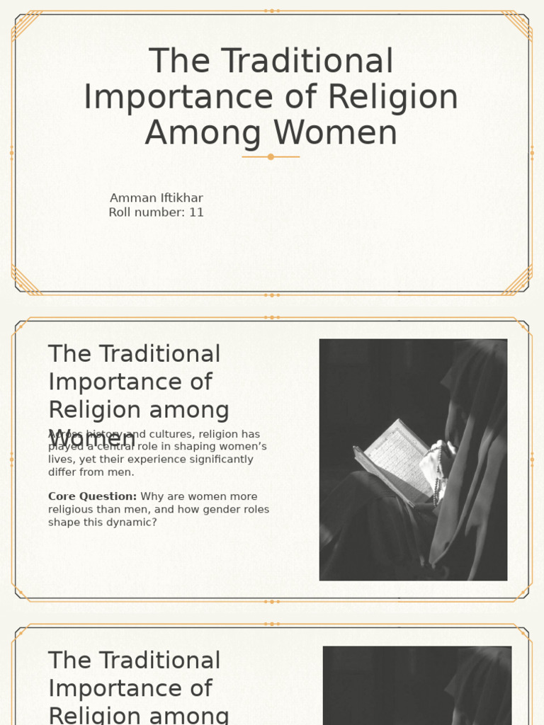 Gender Roles and Women's Religion | PDF | Feminism | Gender Studies
