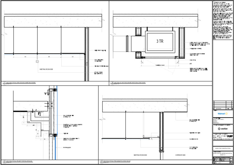 t1 CD i Sch 003 01_false Ceiling Interface Detail Sheet 1 | PDF