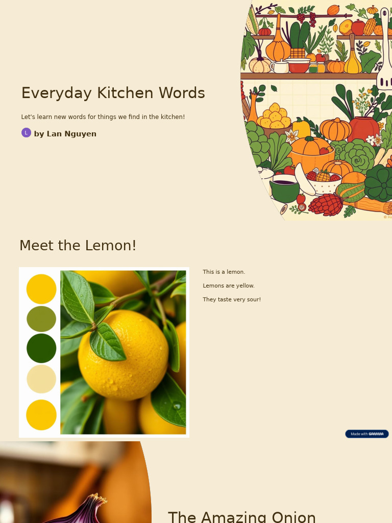 Everyday Kitchen Words | PDF