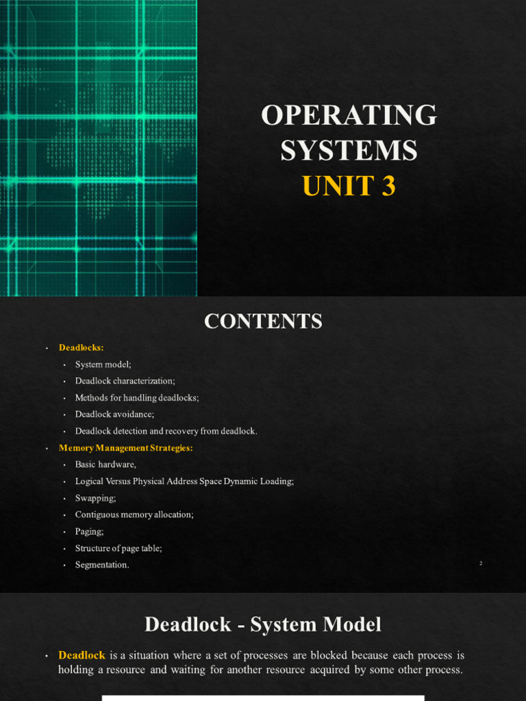Deadlock Management in Operating Systems | PDF