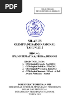 Download Silabus OSN 2012 by Sang Komando Biologi SN88850165 doc pdf