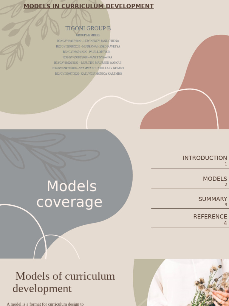 Curriculum Development Models Explained | PDF | Curriculum | Learning