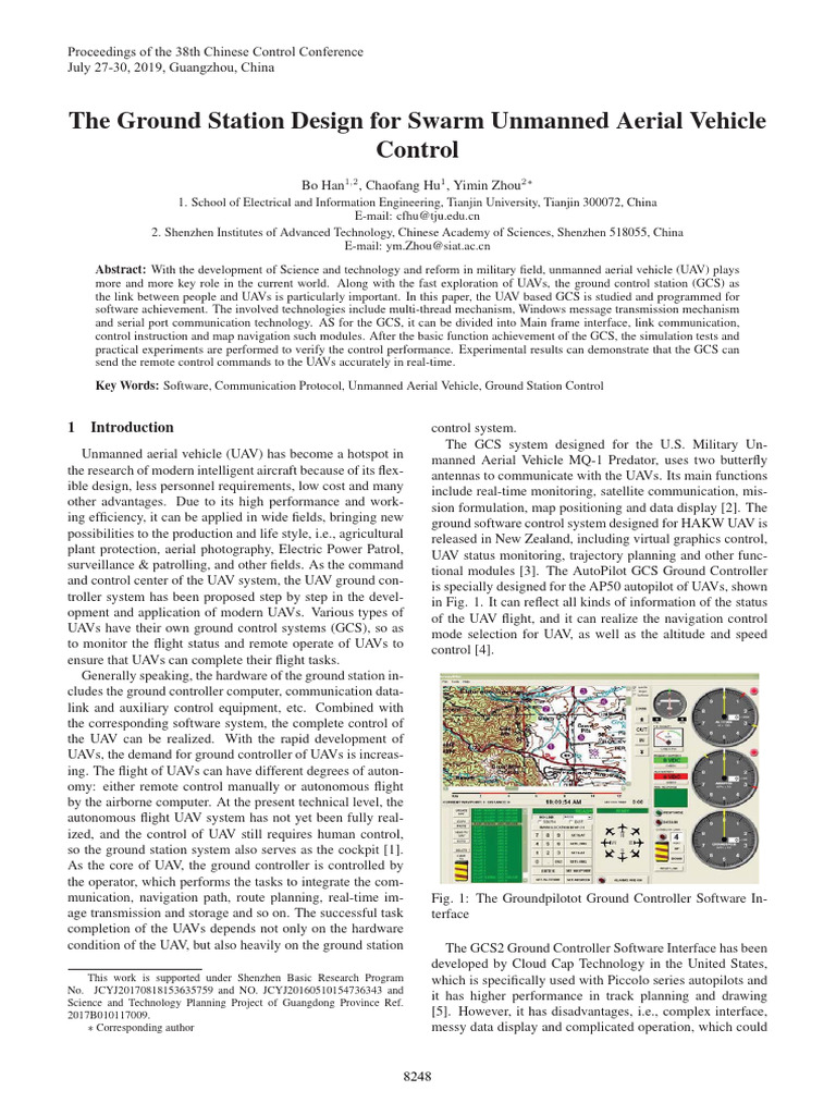 UAV Ground Control Station Design | PDF | Unmanned Aerial Vehicle ...