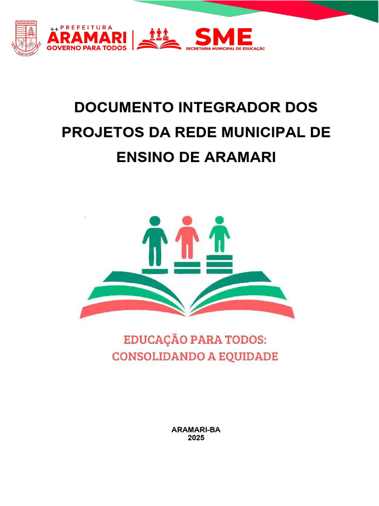 Projetos Educacionais em Aramari 2025 | PDF | Pedagogia | Pré-escola