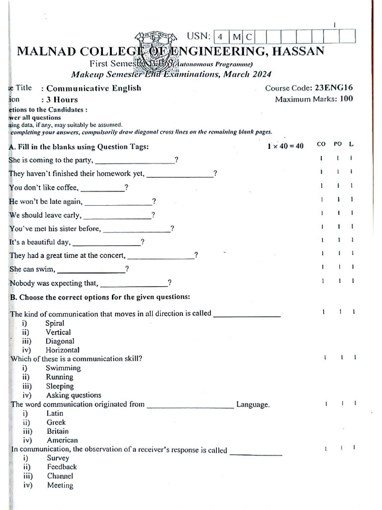 Communicative English. | PDF