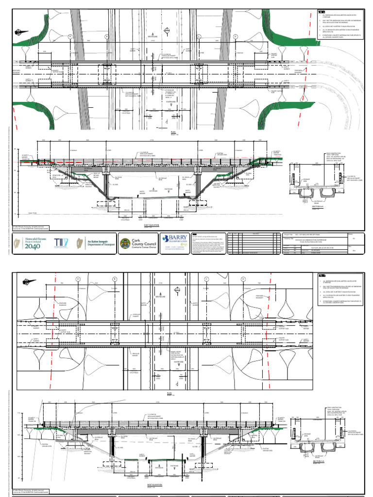 N72 Accommodation Overbridge Plans | PDF | Precast Concrete | Buildings ...
