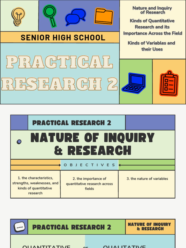 Inquiry and Research in Quantitative Methods | PDF | Statistics | Level ...