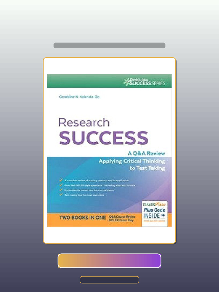 Research Success A QA Review Applying Critical Thinking To Test Taking ...