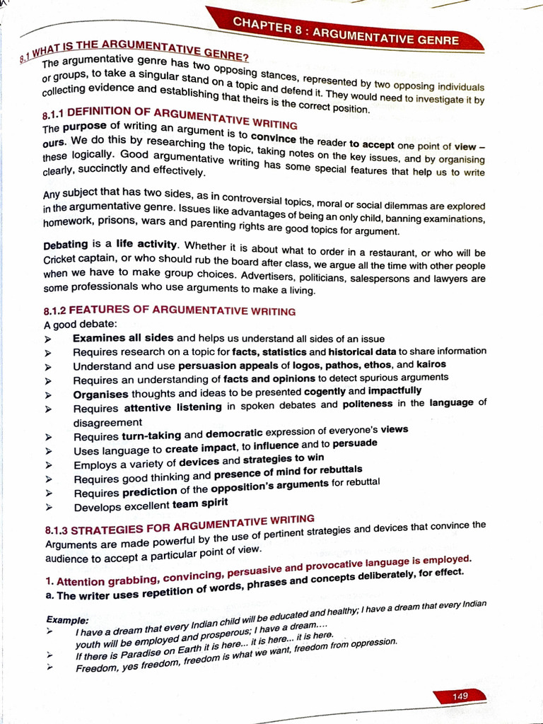 Argumentative Writing | PDF