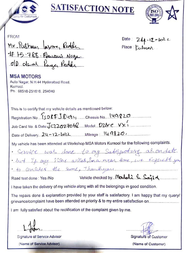 8494 Sat Note | PDF