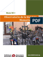 Observatorio de La Bicicleta en Vitoria-Gasteiz - Memoria 2011 - Cea