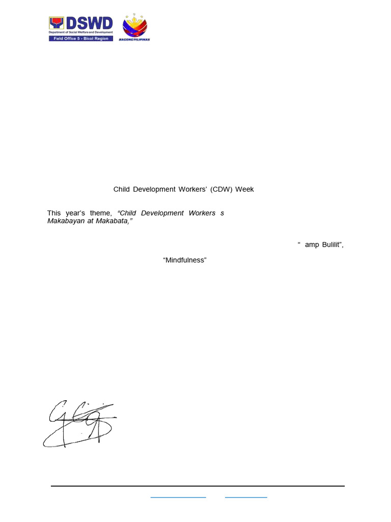 Kamp Bulilit 2025: CDW Week Theme | PDF | Child Development | Mental Health