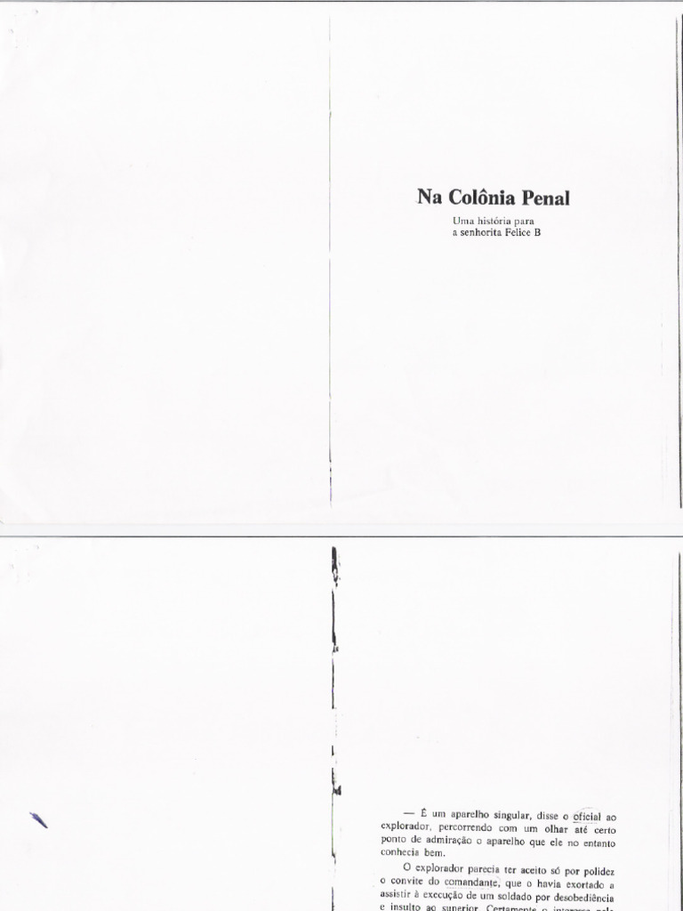 KAFKA - Na Colonia Penal | PDF