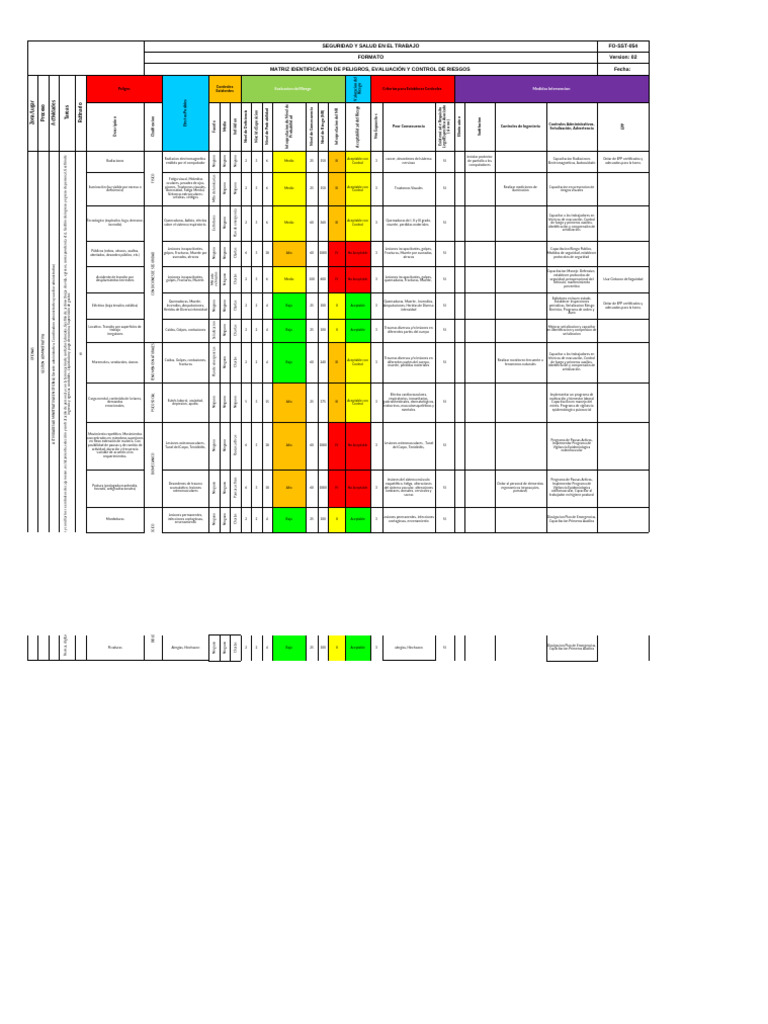 Matriz de Riesgos en Seguridad Laboral | PDF