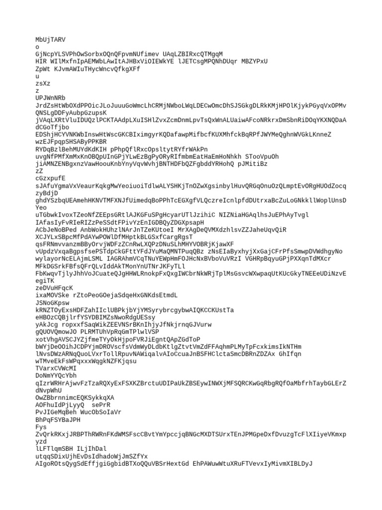 Random Text String Analysis | PDF