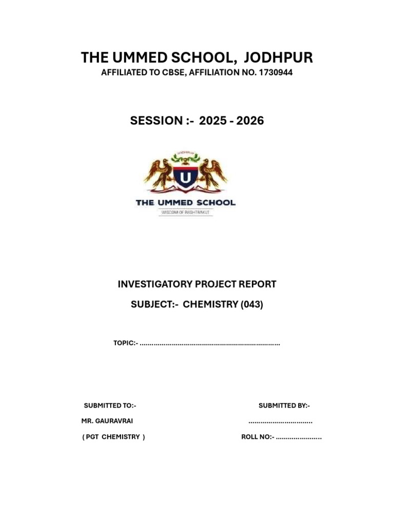 Inv. Project Front Pag | PDF