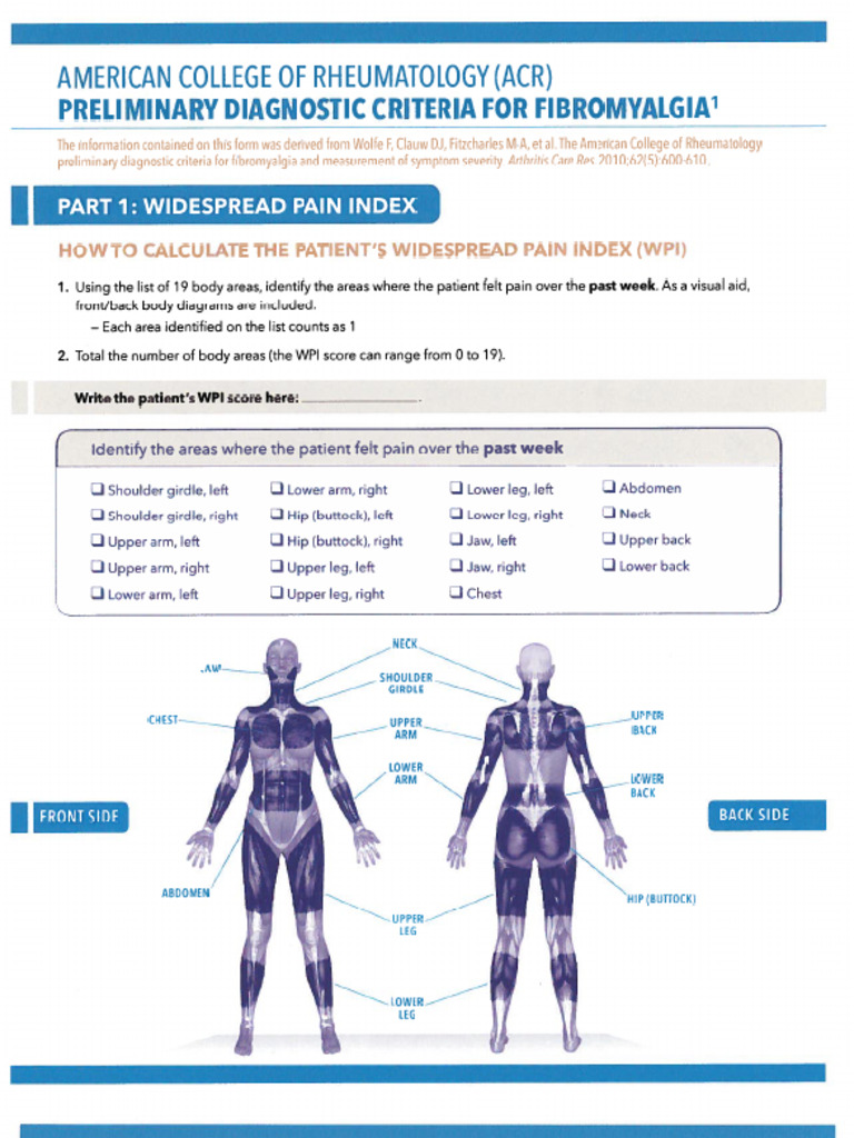 c1 Handout Fibromyalgia | PDF