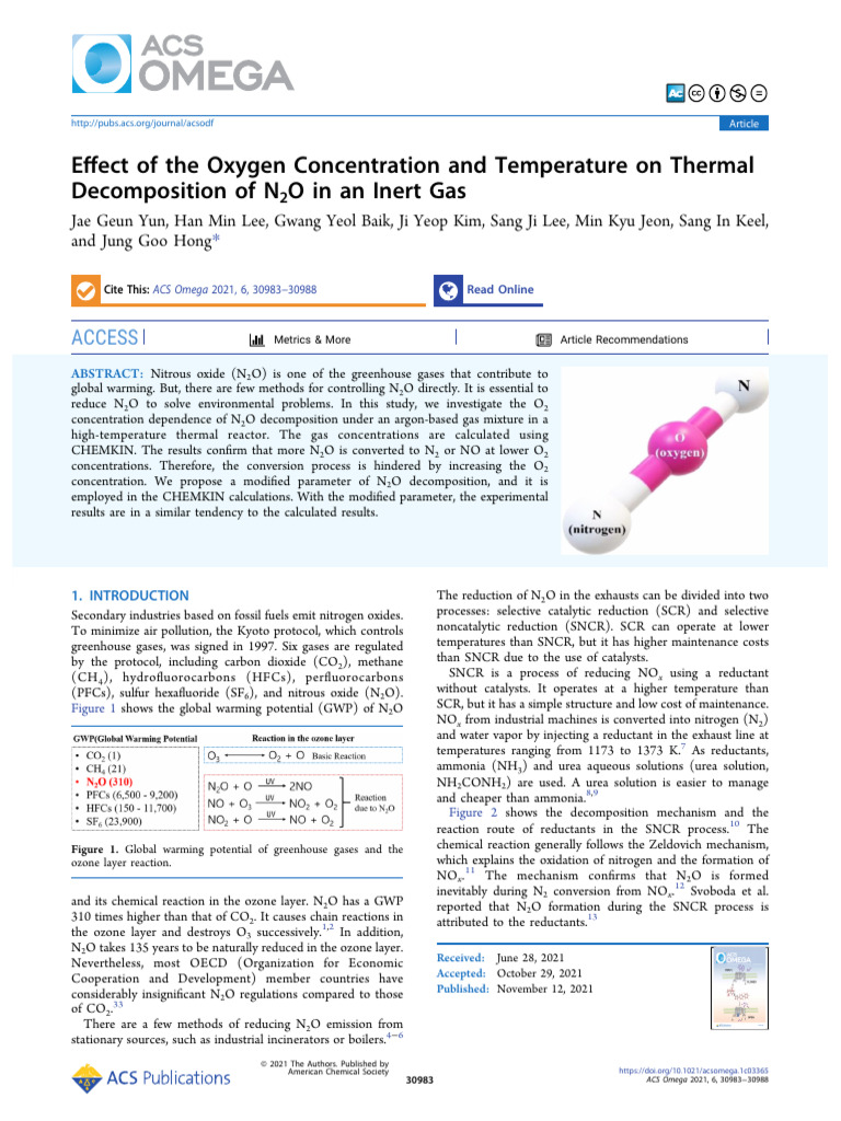 Yun Et Al 2021 Effect of The Oxygen Concentration and Temperature On ...