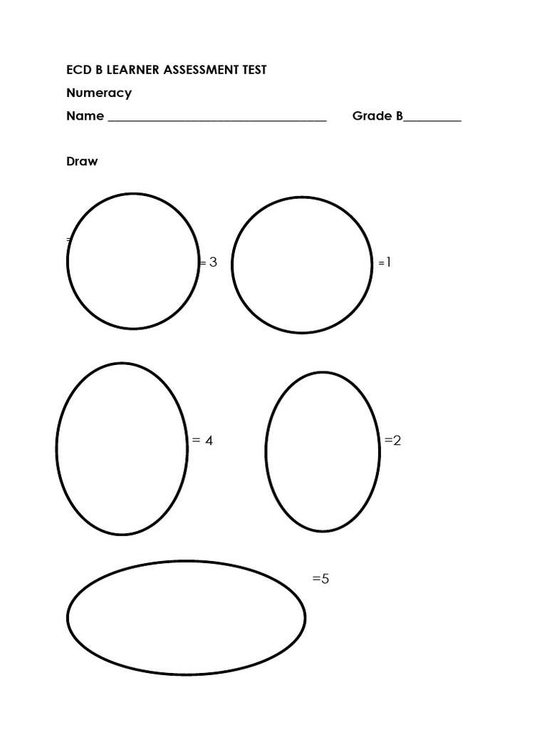 Ecd B Learner Assessment Test-1 | PDF