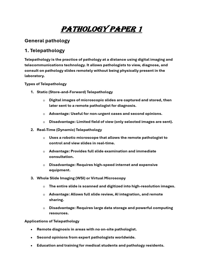 Telepathology and Cellular Changes Overview | PDF | Apoptosis | Immune ...