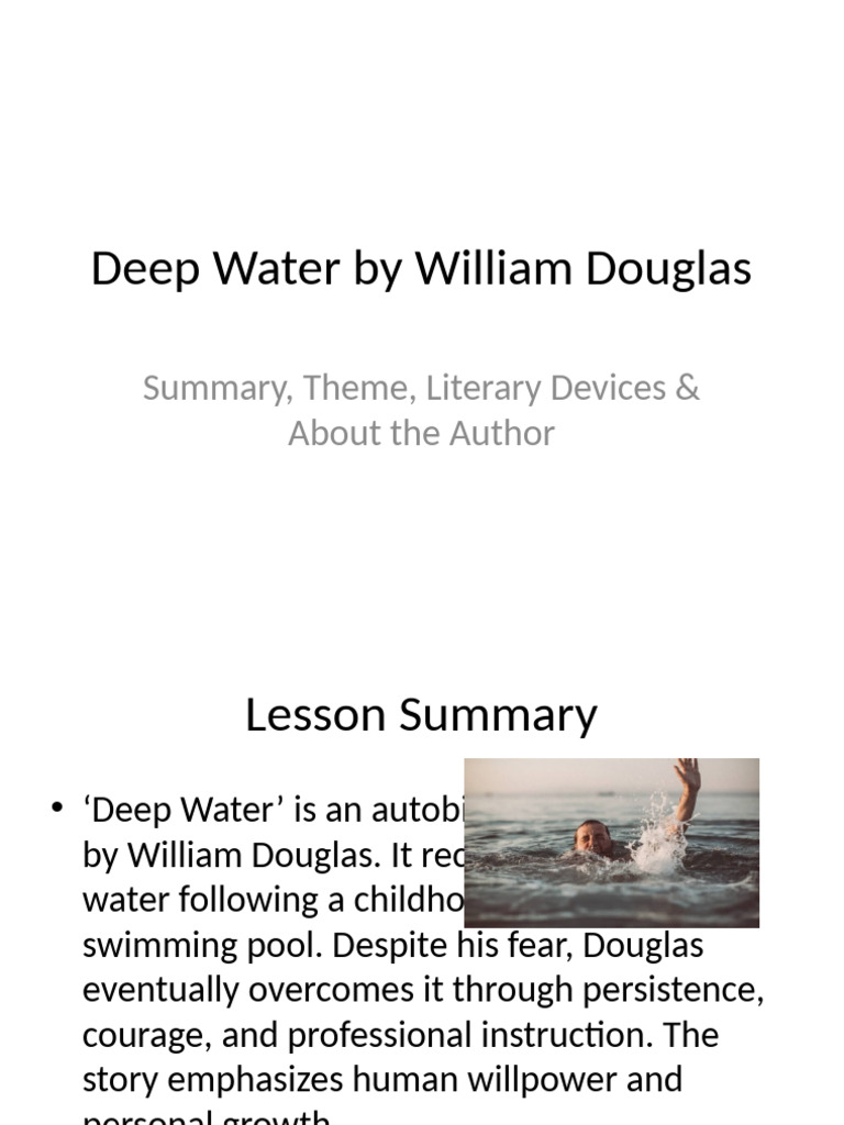 Overcoming Fear in Deep Water | PDF