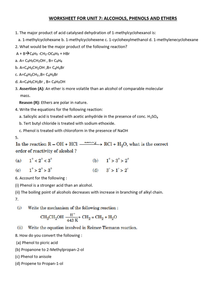 2-Phenyl Ethanol with Lucas Reagent | PDF | Ether | Chemical Reactions