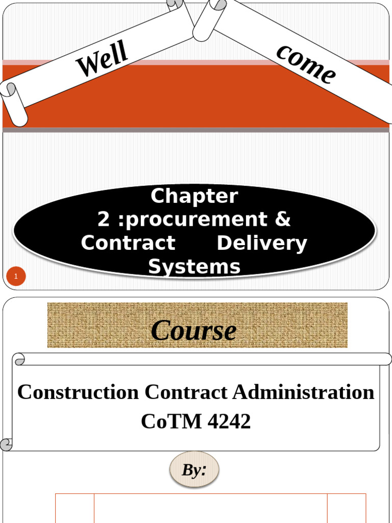 Procurement and Contract Delivery Systems | PDF | Construction ...