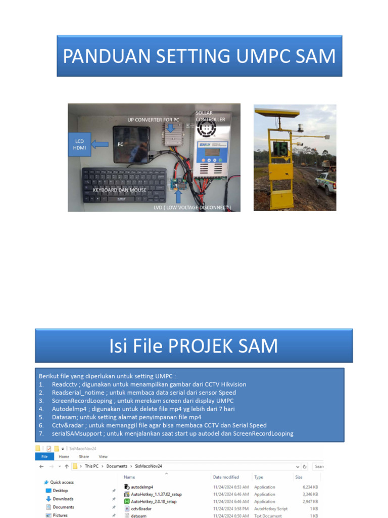 Panduan Setting UMPC SAM | PDF