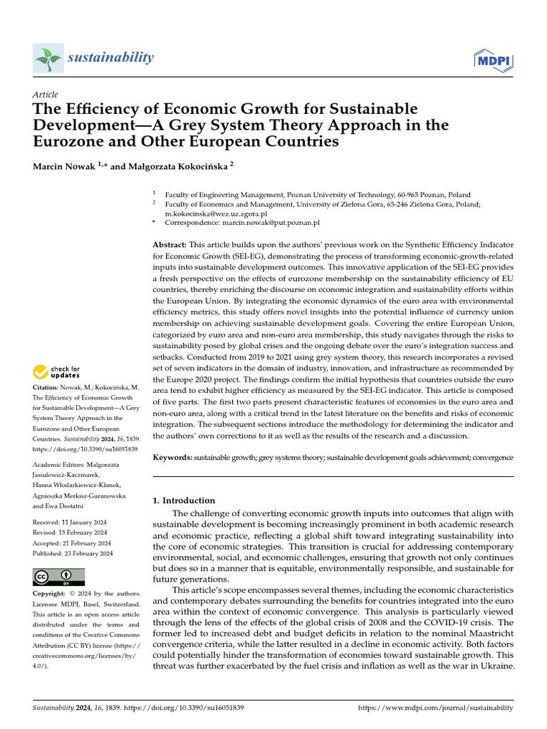 Eurozone Economic Growth and Sustainability | PDF | Eurozone | European ...