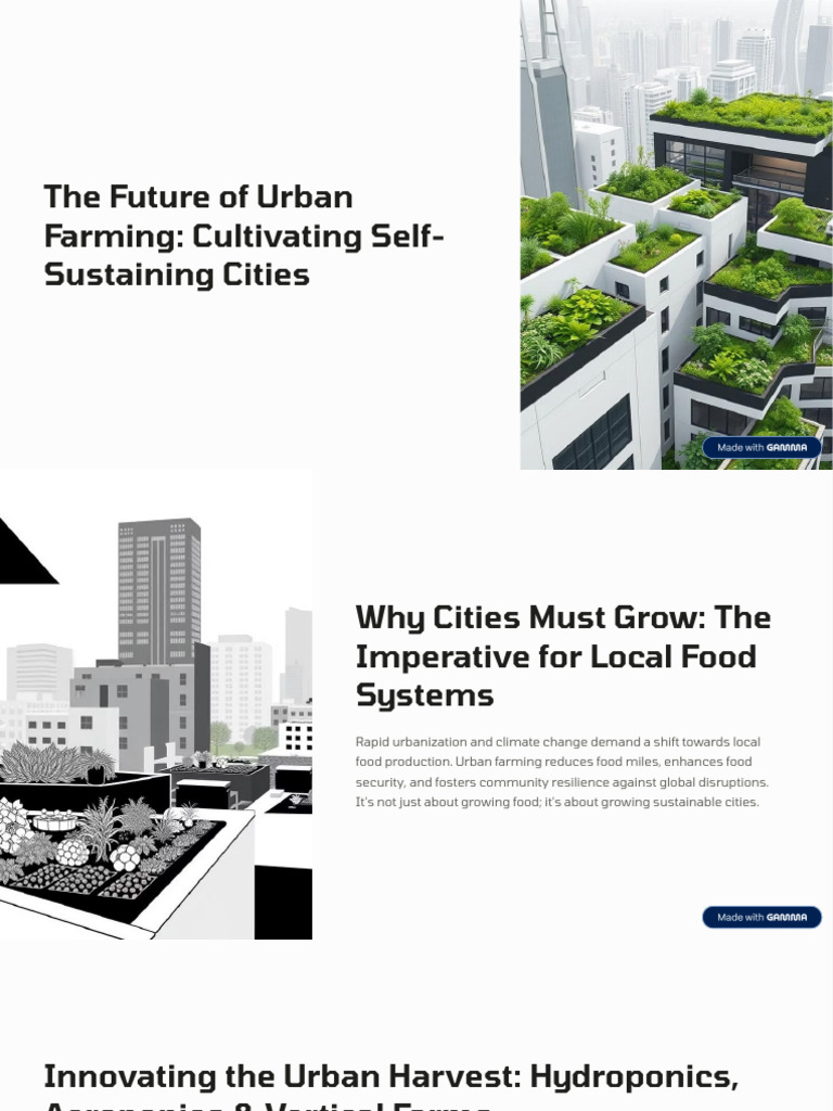 The Future of Urban Farming Cultivating Self Sustaining Cities | PDF ...