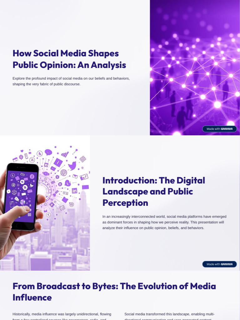Social Media's Impact on Public Opinion | PDF | Social Media | Popular ...