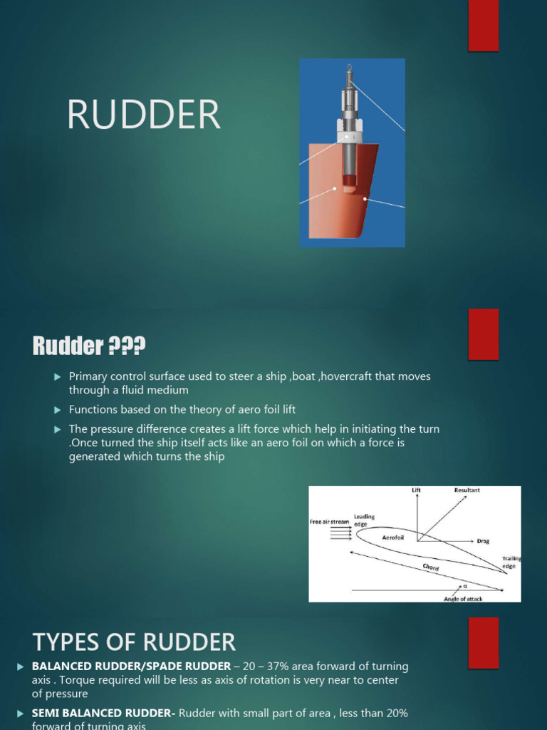 Types and Design of Ship Rudders | PDF | Rudder | Propeller