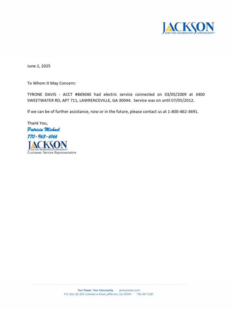 Member Confirmation Letter | PDF