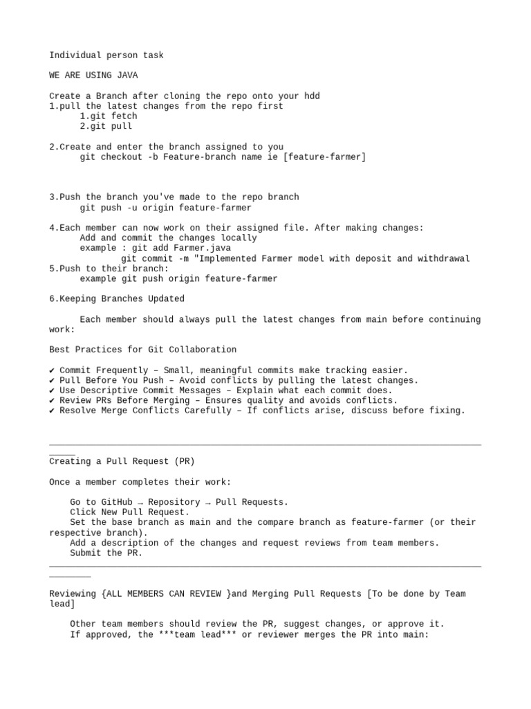Git Collaboration for Sacco Management | PDF | Software Engineering ...