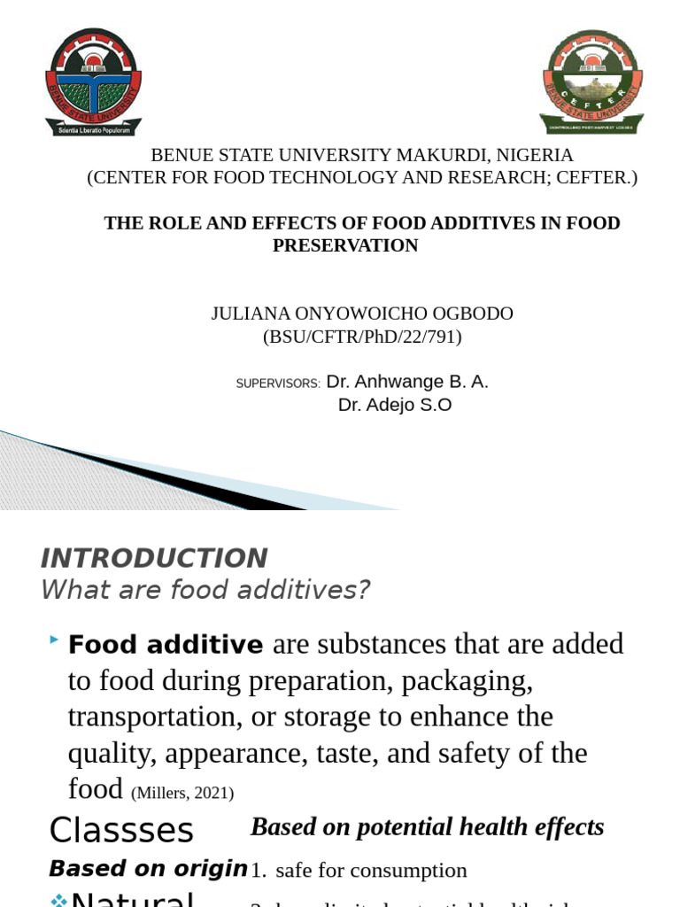 Effects of Food Additives on Health | PDF | Food Preservation | Foods